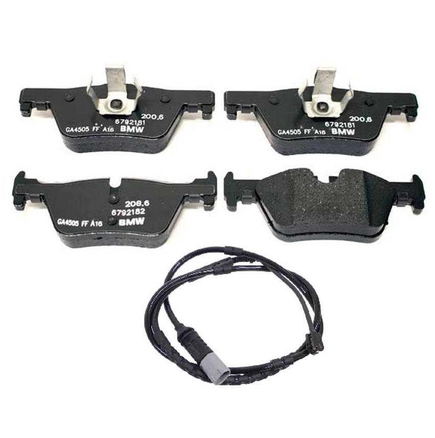 BMW Disc Brake Pad Set - Rear (w/ Sensor)